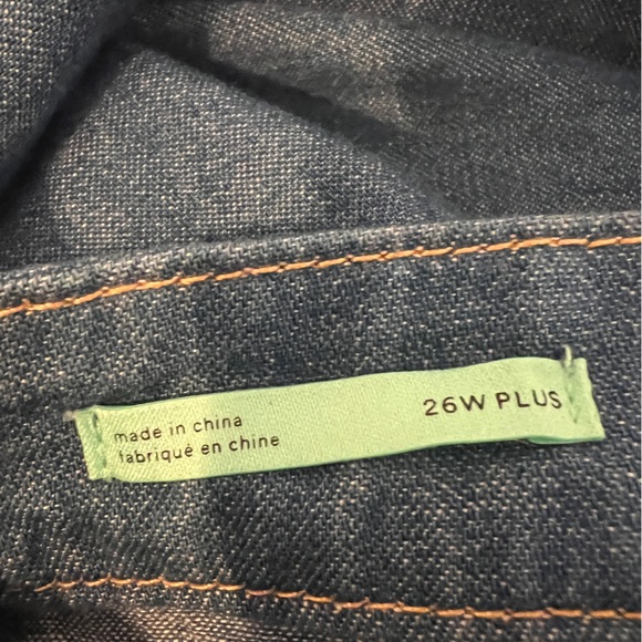 Anthropologie Pilcro Size 26W (3X) Wide-Leg 100% Cotton Denim Jumpsuit Overalls - Picture 14 of 16